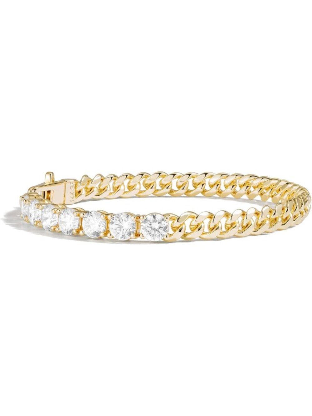14k Gold Filled Miami Cuban Link Bracelet for Women - Stylish Gold Jewelry